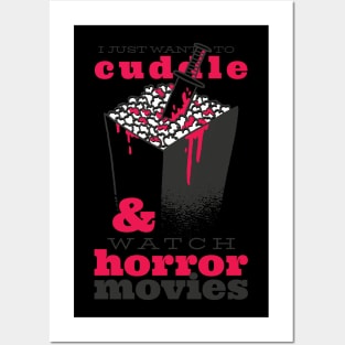 Cuddle and Horror Movies Posters and Art